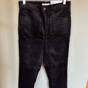 Loft Woman's Skinny Jeans Black Soft Brushed Fabric NWT Size 27 Waist